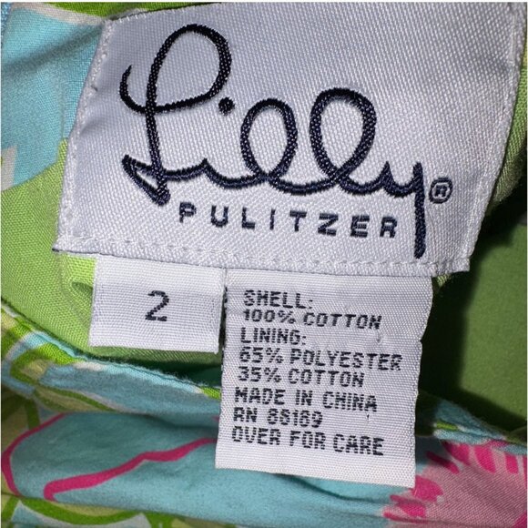 Lilly Pulitzer Womens Sabrina Dress Tie Back Owl Lion Giraffe Elephant Size 2 - Picture 11 of 13